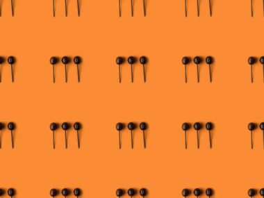 siyah Cadılar Bayramı lolipop