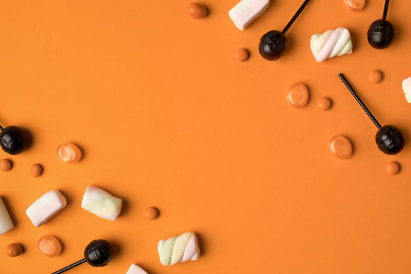 halloween candies and marshmallows