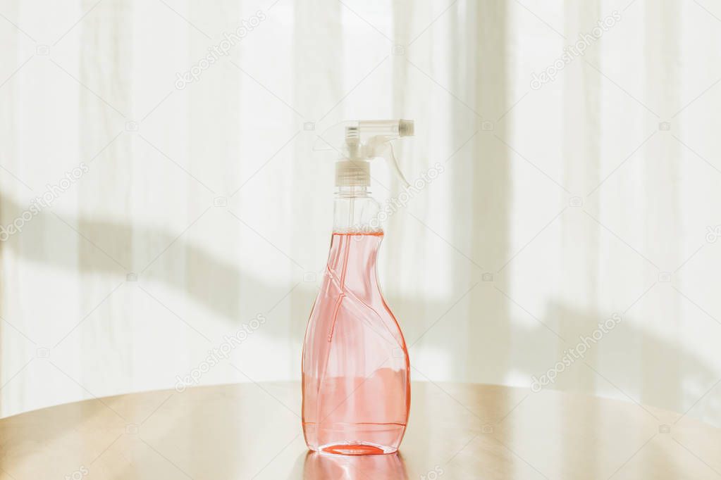 Bottle of cleaning fluid   
