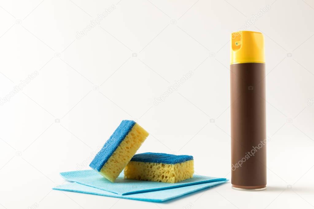 cleaning product and sponges