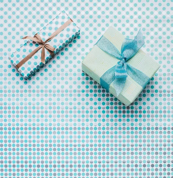 Presents on wrapping paper — Stock Photo, Image