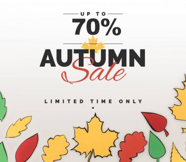 autumn sale concept clipart