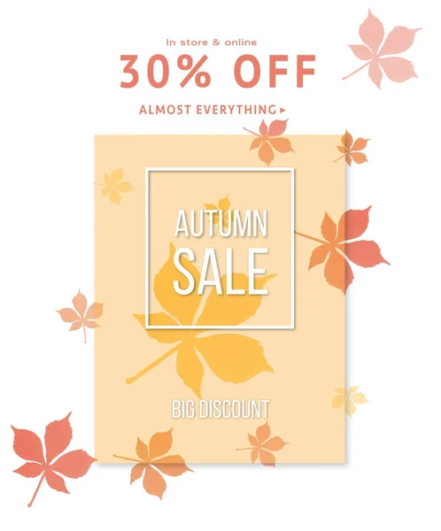 Autumn sale concept — Stock Photo, Image