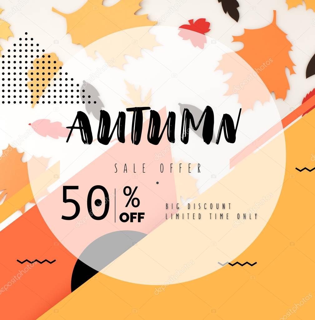 autumn sale concept