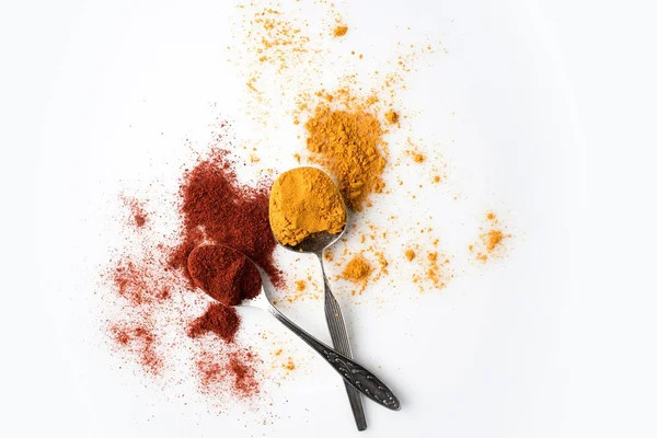 Paprika and curry — Stock Photo, Image