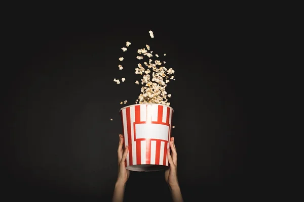 Hink med popcorn — Stockfoto