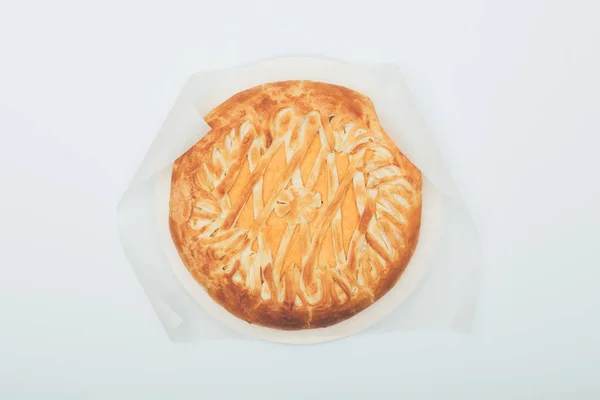 Pastel de calabaza en papel pergamino — Foto de Stock