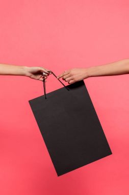 women holding shopping bag clipart