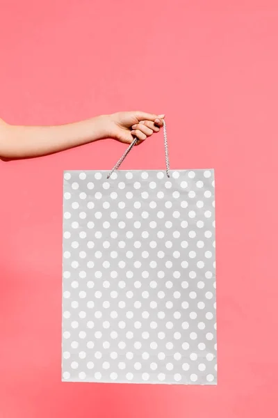 Person holding shopping bag — Stock Photo, Image