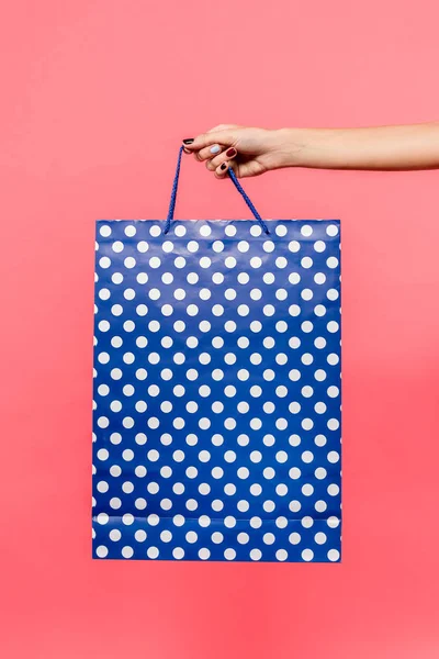 Person holding shopping bag — Stock Photo, Image