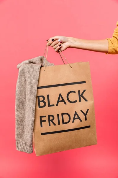 Person holding shopping bag — Stock Photo, Image