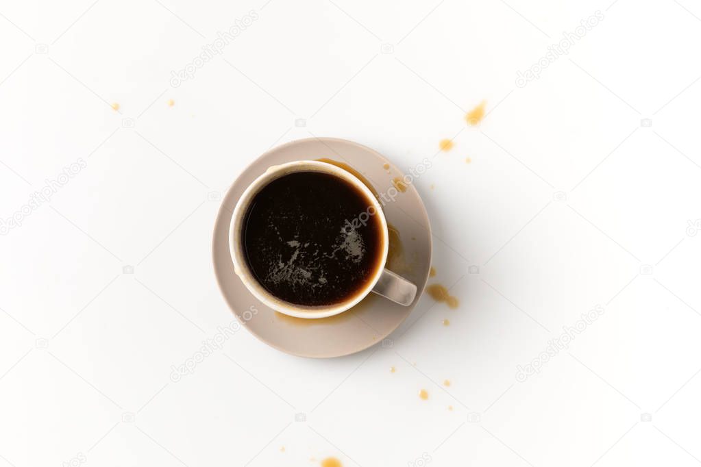 coffee cup with blots