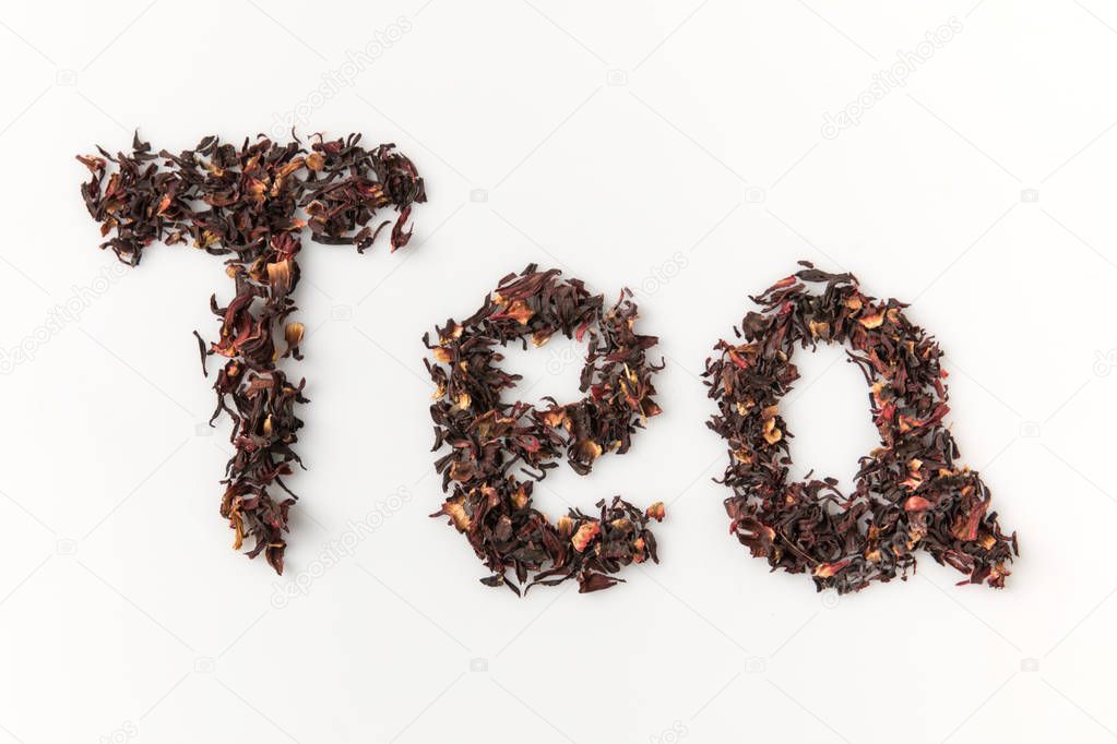tea lettering