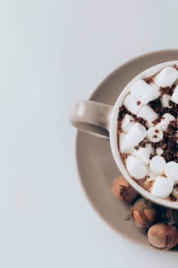 kakao marshmallows ve ceviz ile