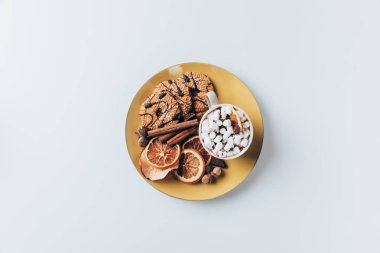 tanımlama bilgileri ve kakao fincan tabağı 