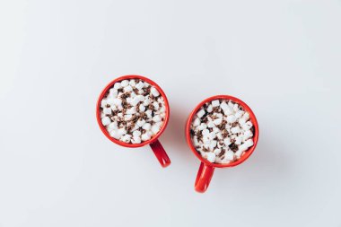 red cups with hot cacao  clipart