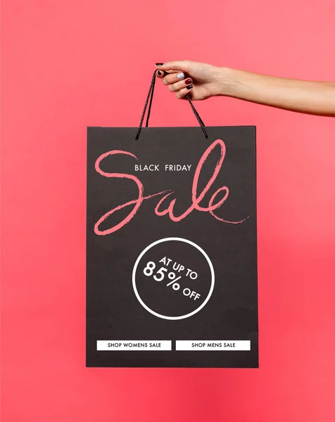 Person holding shopping bag — Stock Photo, Image