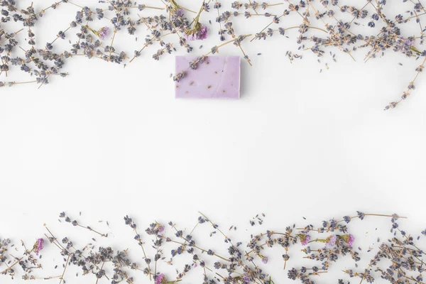 Sabão de lavanda artesanal — Fotografia de Stock