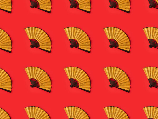 Oriental fans pattern