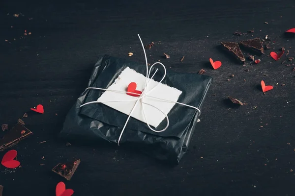 Packaged present for Valentines Day — Stock Photo, Image