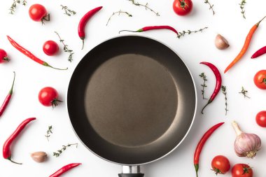 biber ve domates arasında pan 