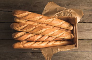 baguettes in box  clipart