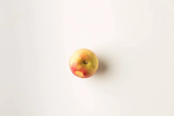 Top View Fresh Ripe Apple White — Stock Photo, Image