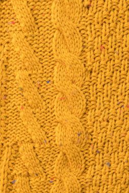 texture of yellow sweater with pattern clipart