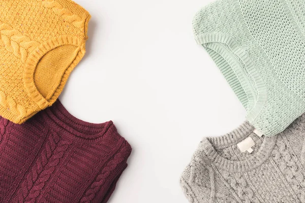 Cozy knitted sweaters — Stock Photo, Image