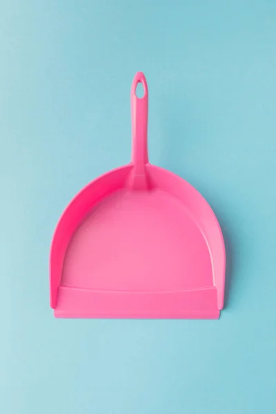 Top View Pink Scoop Isolated Blue — Stock Photo, Image