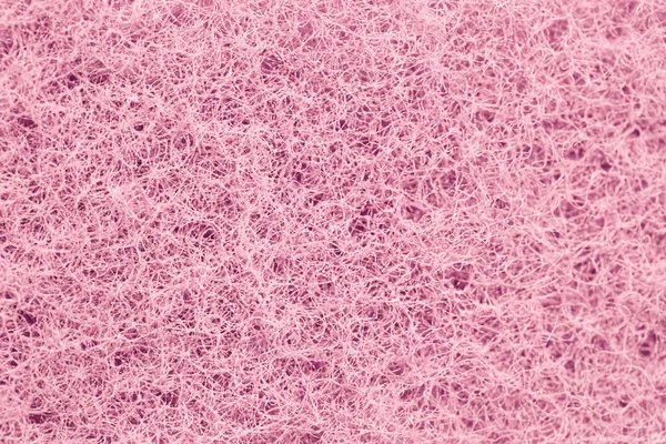 texture of pink washing kitchen sponge