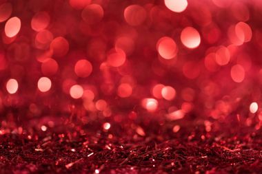 christmas background with red bright blurred confetti  clipart