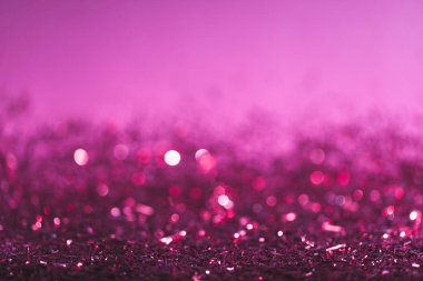 pembe ve mor parlak konfeti ile Noel arka plan