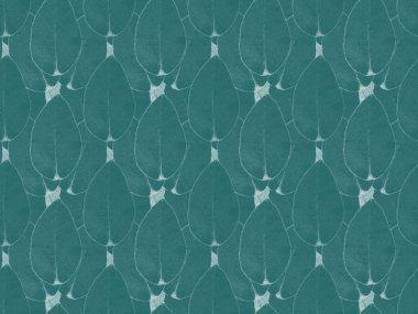 pattern background with turquoise floral tree leaves clipart