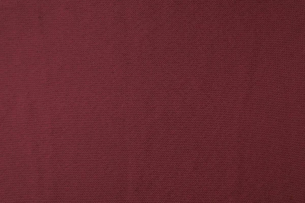 Close View Burgundy Woven Fabric Texture — Stock Photo, Image