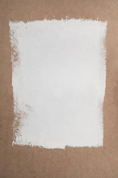 White Paint Brown Plywood Surface — Stock Photo, Image