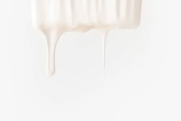 Beyaz Izole Beyaz Boya Boyama Fırça — Stok fotoğraf