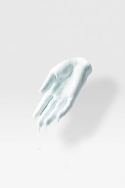 beyaz beyaz boya insan kolu olarak heykel