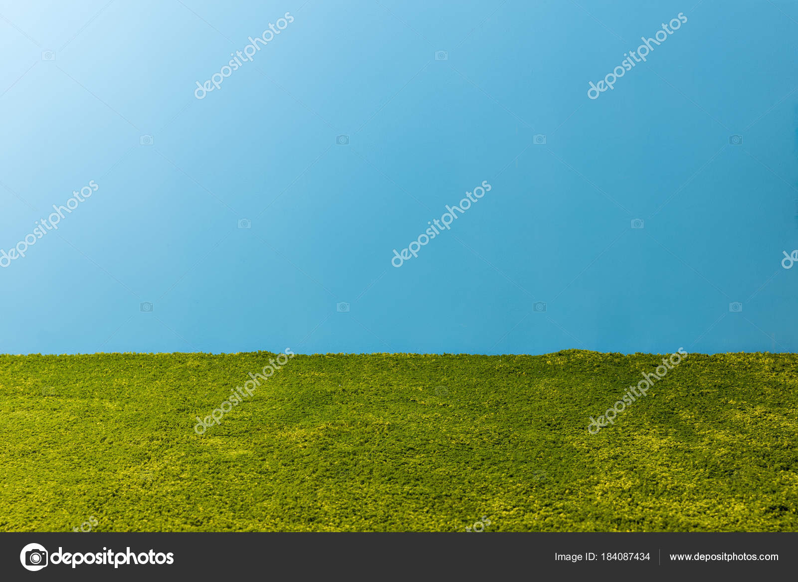 Green Carpet Front Blue Wall Stock Photo by ©AntonMatyukha 184087434