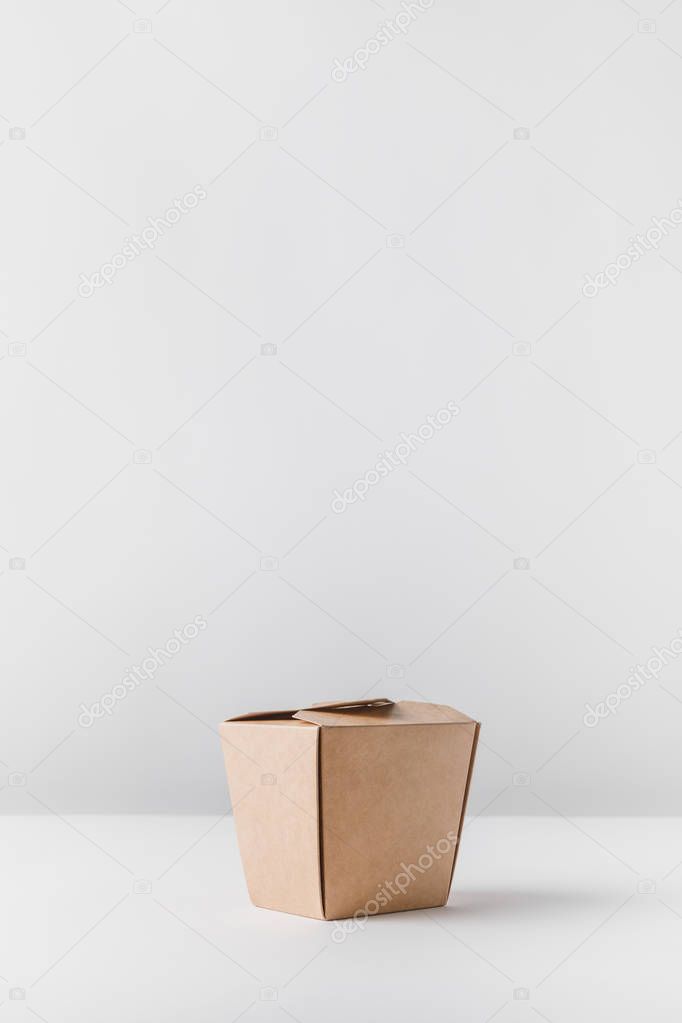one noodles box on white surface