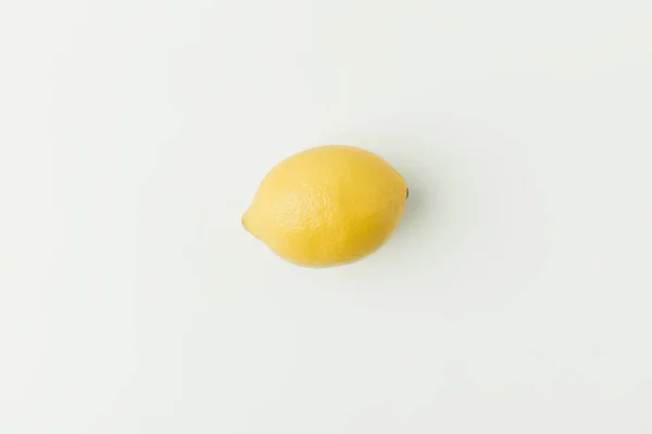 Citron Jaune Mûr Isolé Sur Fond Blanc — Photo