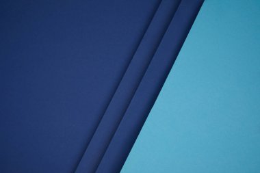 karanlık ve parlak mavi geometrik kağıt arka plan 