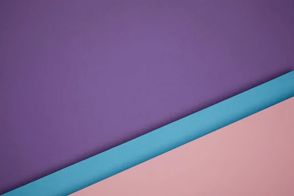 Szép Geometriai Kék Rózsaszín Lila Papír Háttér — Stock Fotó