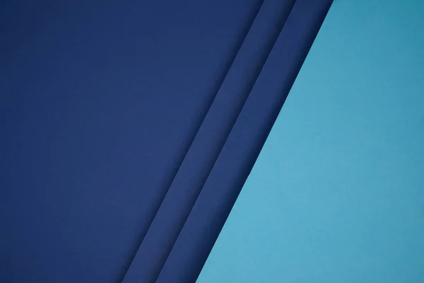 Donkere Lichte Blauwe Geometrische Papieren Achtergrond — Stockfoto