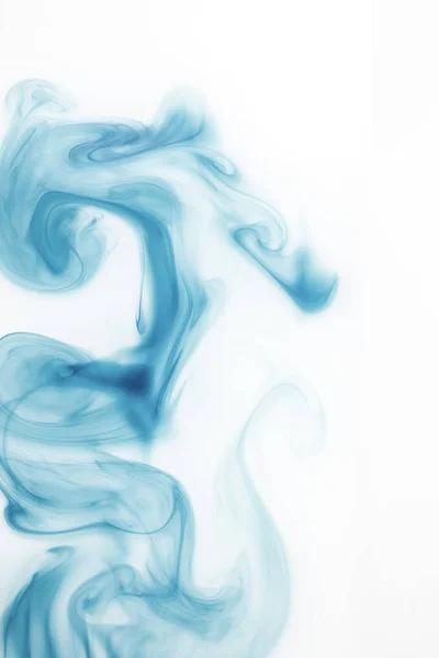 Abstrakter Hellblauer Farbtupfer Isoliert Auf Weiß — Stockfoto
