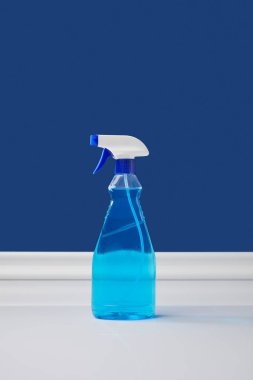 spray bottle with liquid for spring cleaning clipart