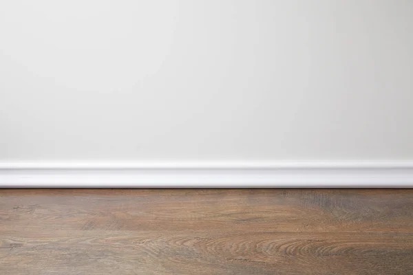 White Wall Wooden Floor Apartment — Stock Photo, Image