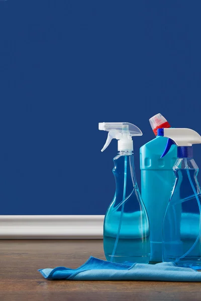 Spray Bottles Antiseptic Liquids Spring Cleaning — Free Stock Photo