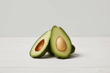 organic green avocado, clean eating concept clipart