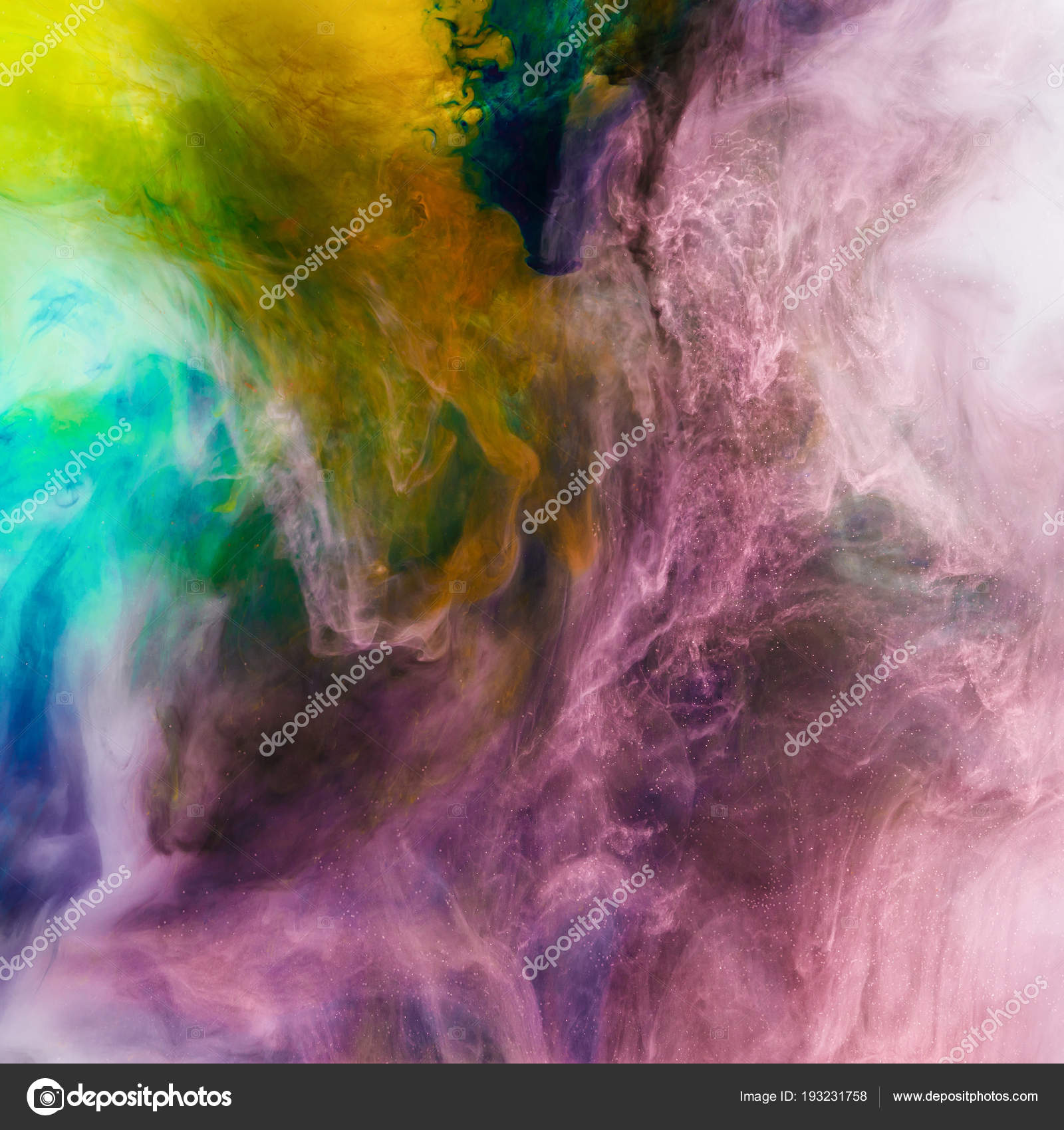 Creative Texture Pink Orange Green Flowing Paint Looks Space — Stock